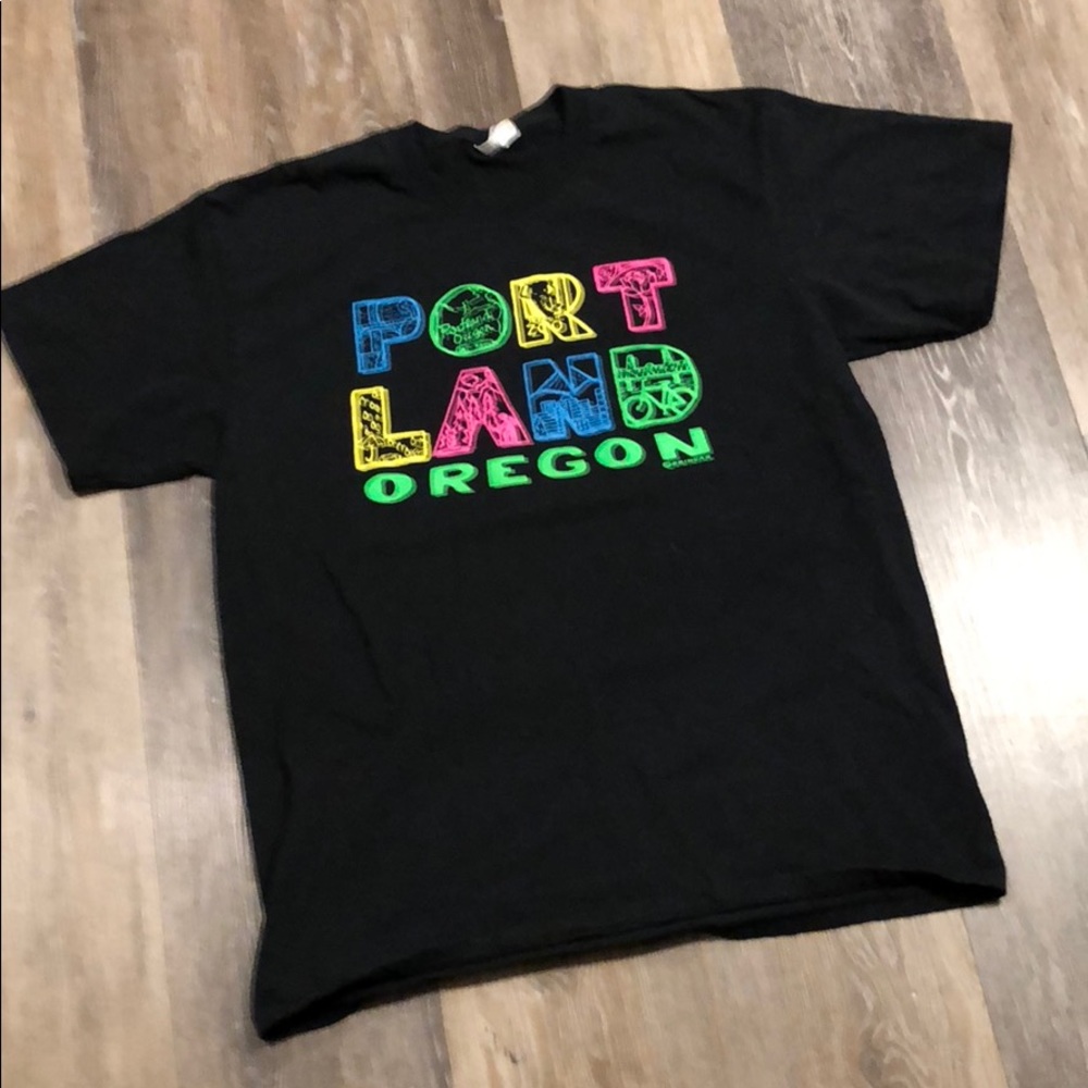 Vtg Neon Portland Shirt